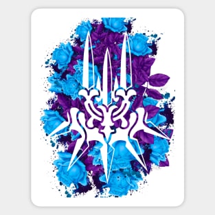 CLAN - Blue Flowers Style Sticker